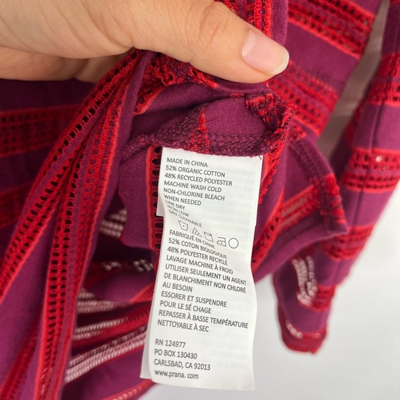 NWT Prana Alexia Beach Swim Coverup Tunic in Deep Pomegranate Size Small - Picture 12 of 12